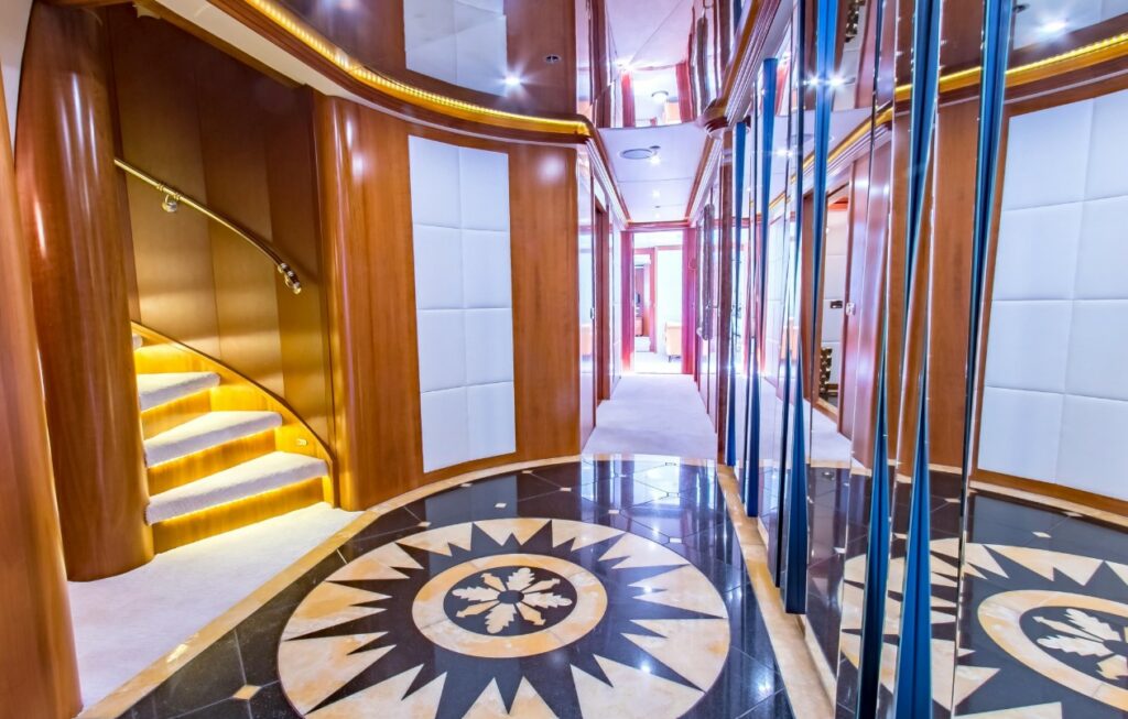 hallway onboard Cabernet by Sensation yachts