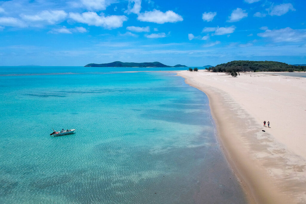 view of the beach ain the Torres Strait