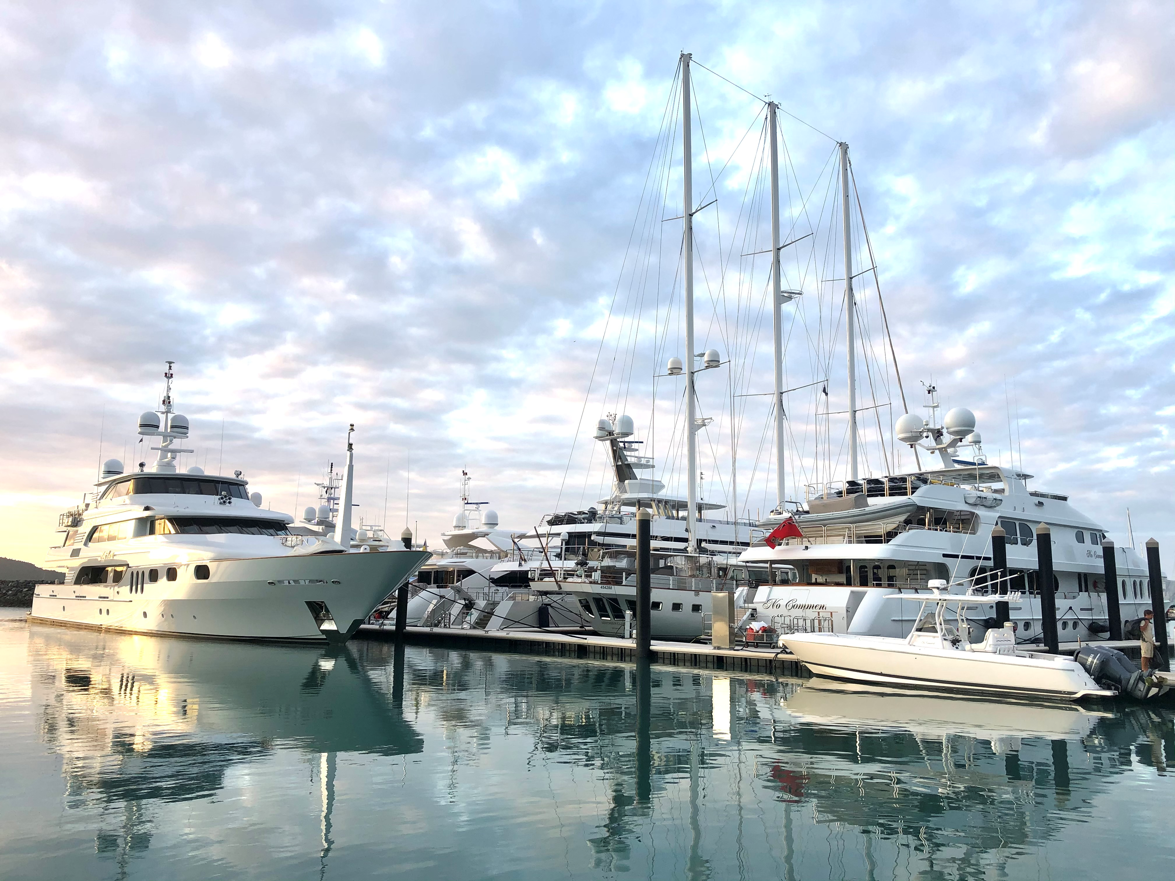 Superyachts at Coral Sea Marina Resort