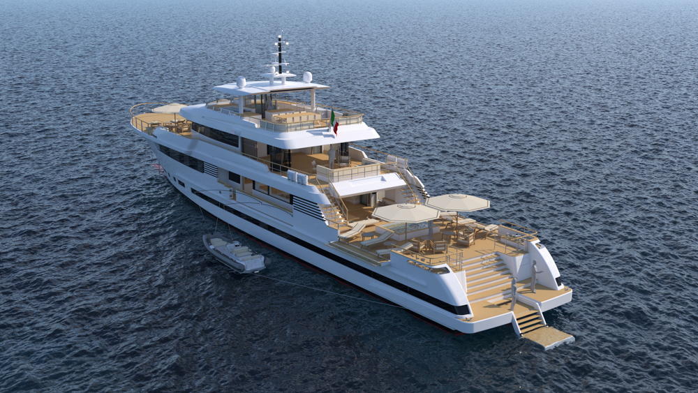 Explorer 49.5 pictured from rear angle