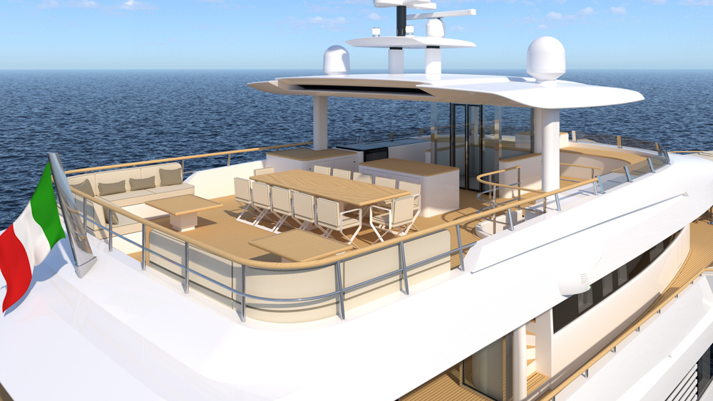 close up of the flybridge onboard the Explorer 49.5
