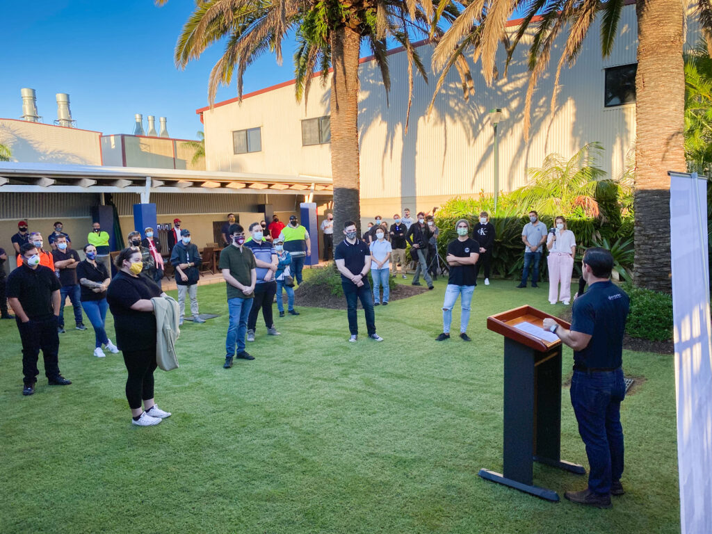 Riviera recruits receive speech from Adam Houlahan