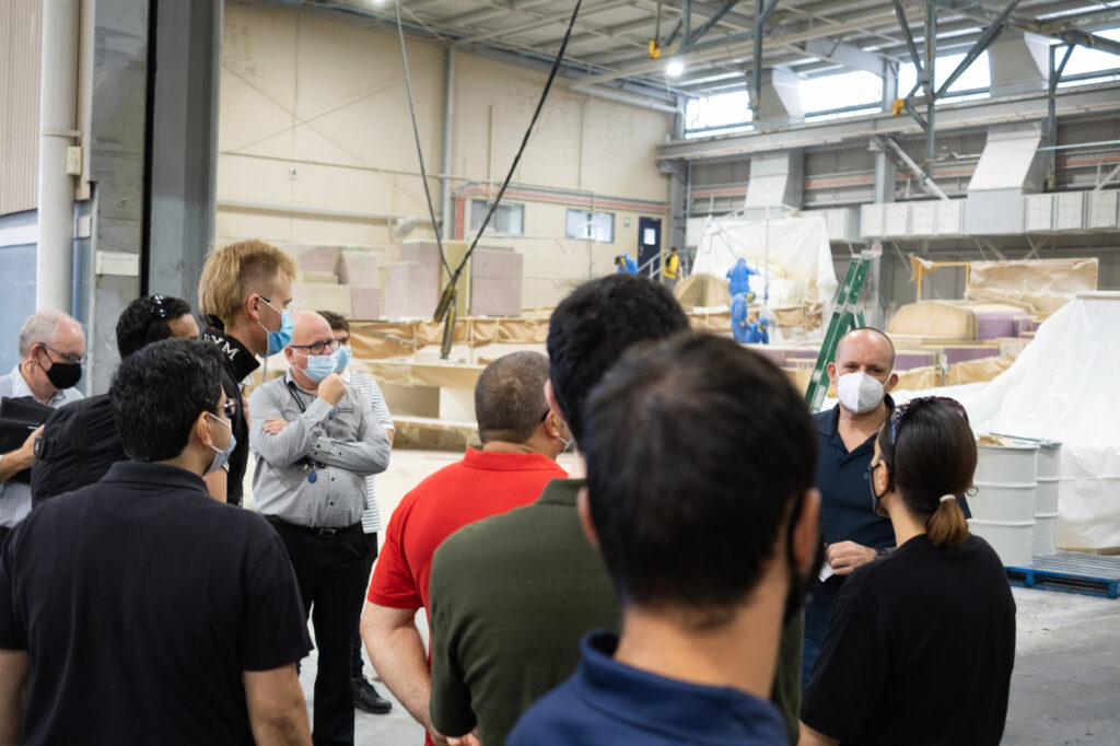 Riviera recruits on tour of the headquarters