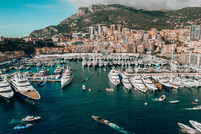 shot of Monaco harbour