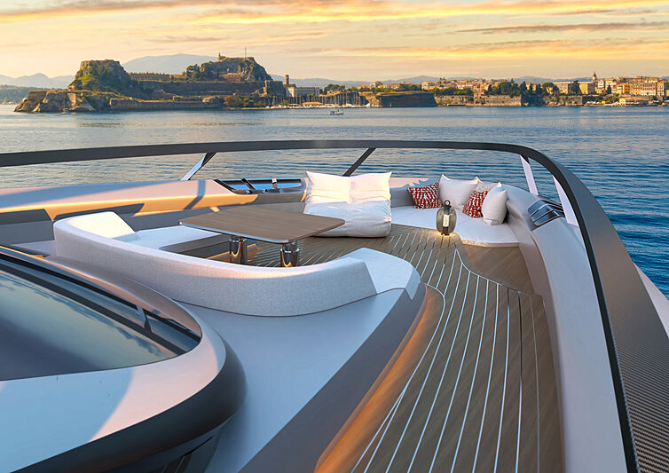 Azurite Yacht Design Infint-e 88 sundeck