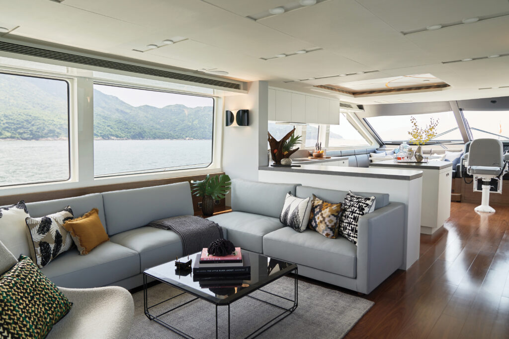 open living area onboard CLB72
