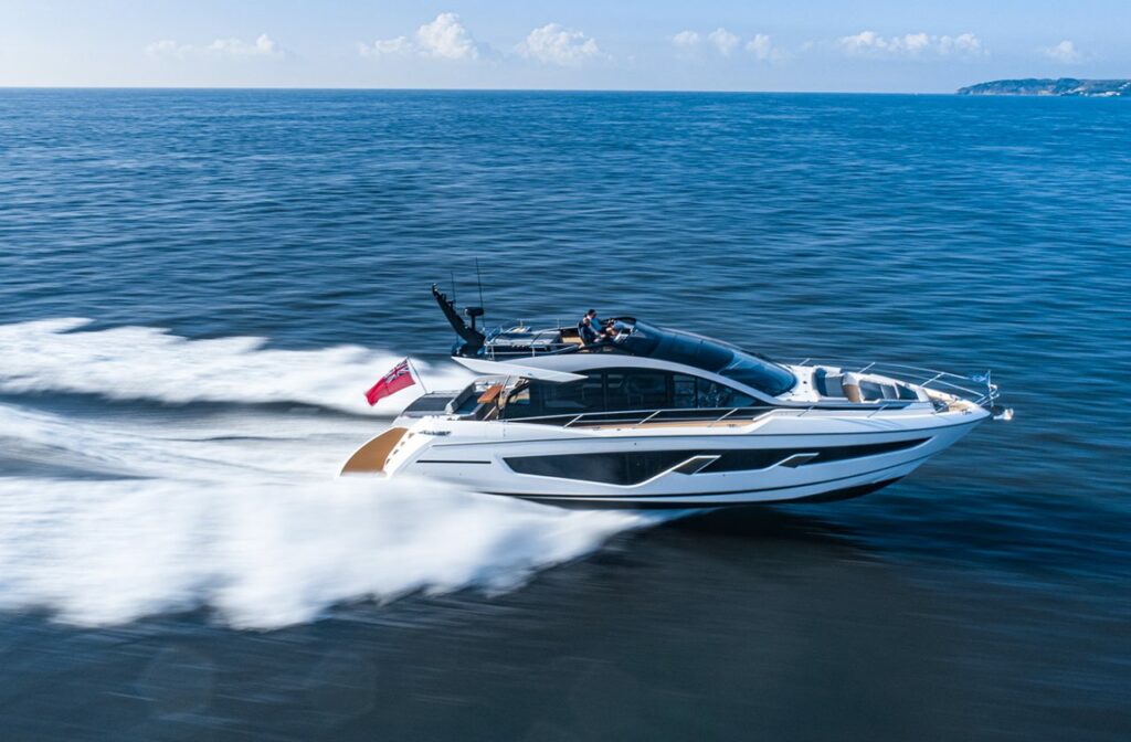 Sunseeker 65 sports yacht cruising