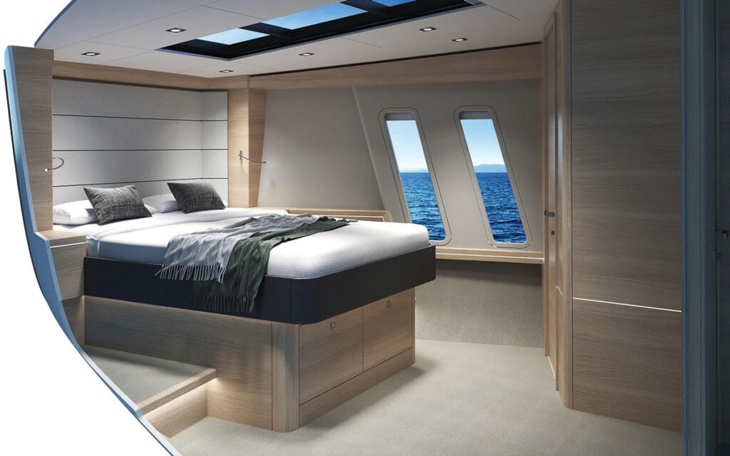 render of master suite onboard CMY 173
