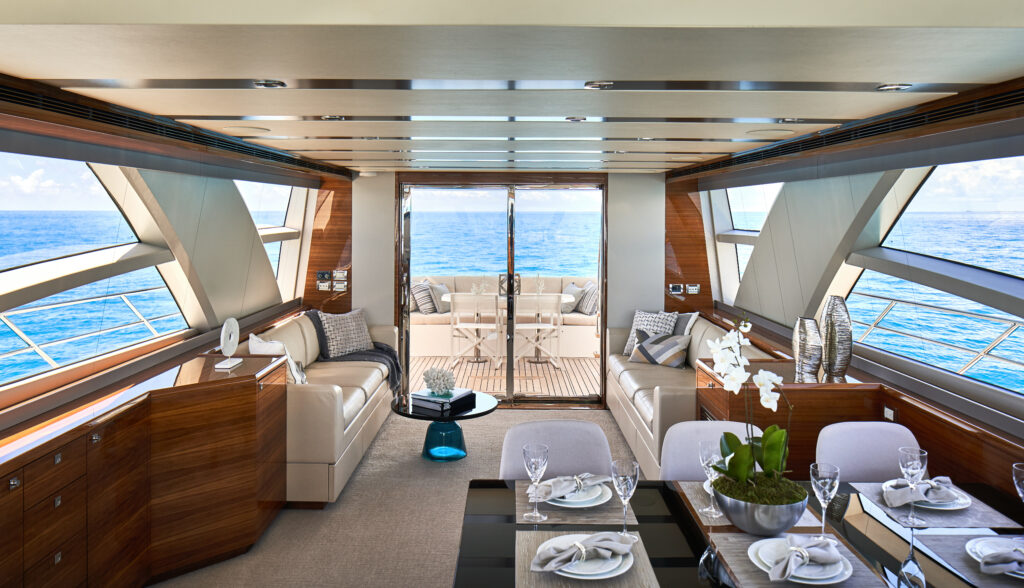 interior of the CL Yachts CLA76