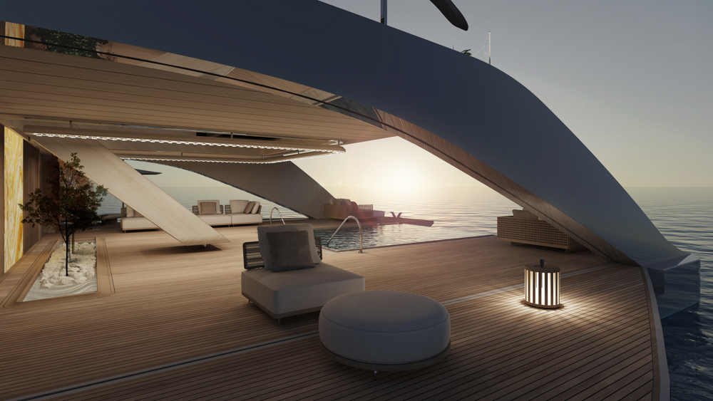 Tankoa T760 Apache outdoor lounging render