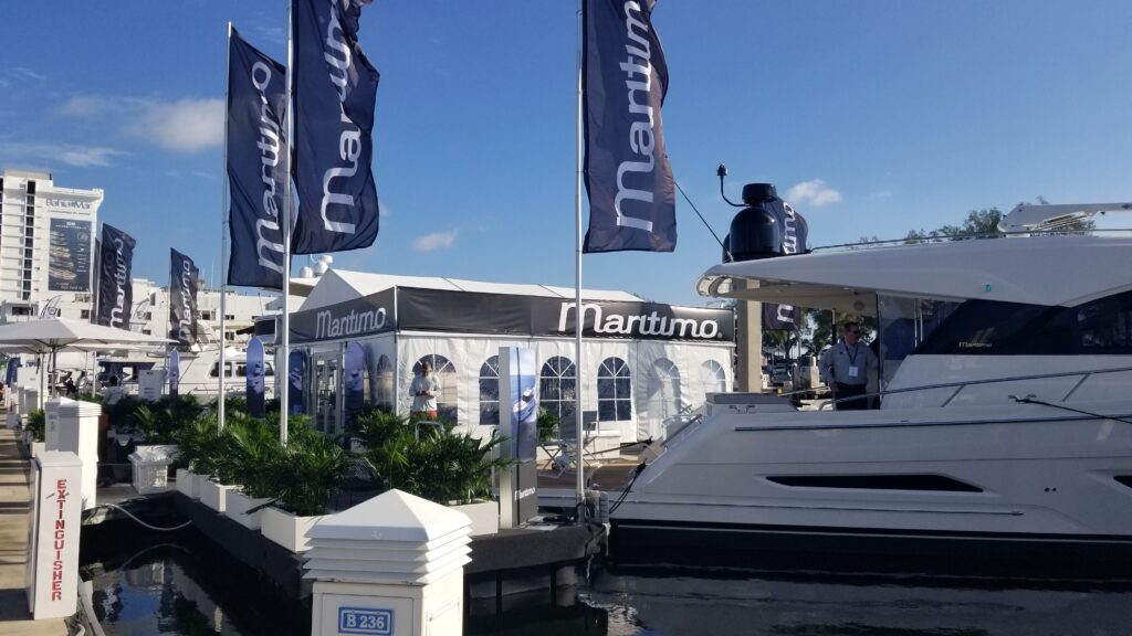 Maritimo stand at Fort Lauderdale International Boat SHow