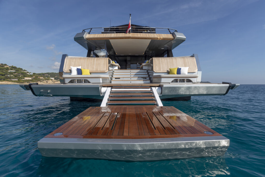 Wally Yachts WHY200 rear angle sundeck out