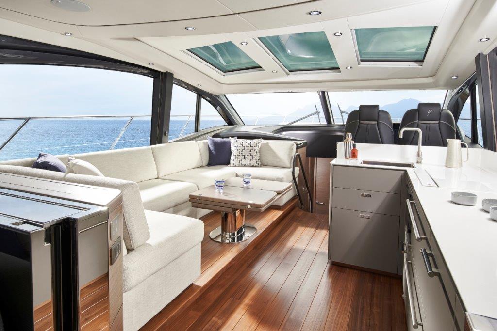 Princess V55 interior saloon