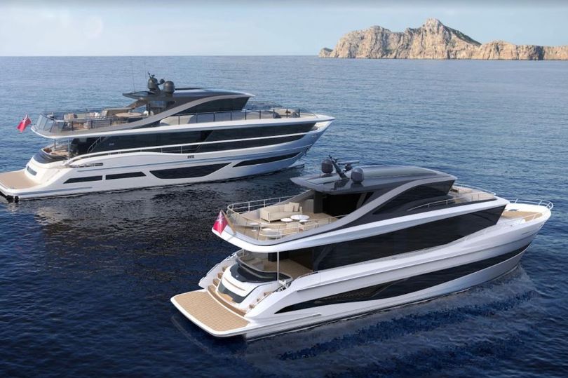 Render of the two new Princess yachts vessels