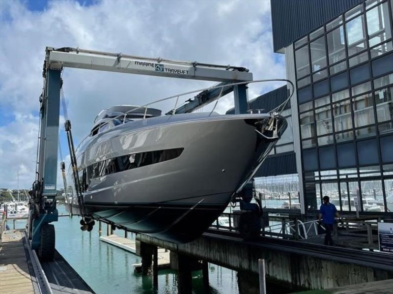 Riva Ribelle 66 being delivered in New Zealand