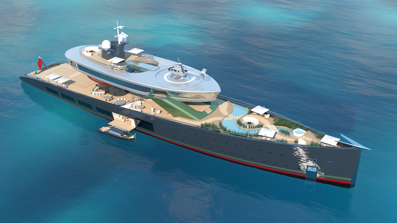 Lurssen superyacht concept ALICE full profile