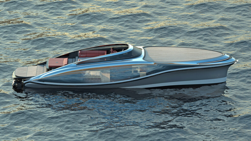 motor yacht concept Embryon side profile