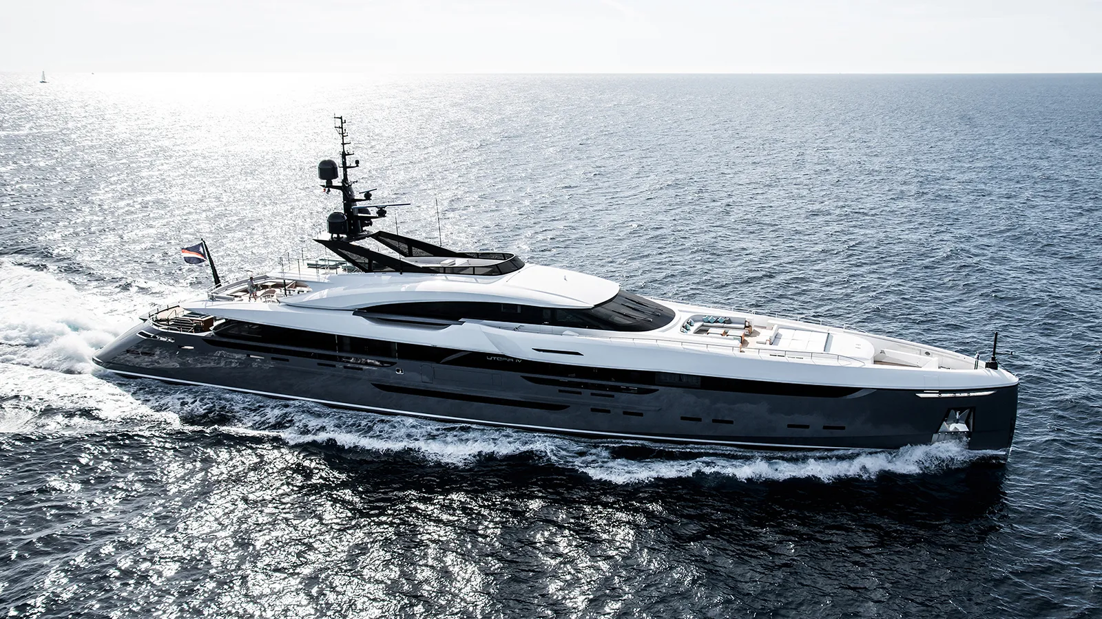 side profile of 63m Rossinavi superyacht