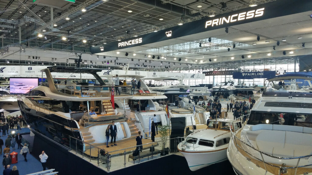 Princess Yachts stand at previous Boot Düsseldorf shows alternate angle