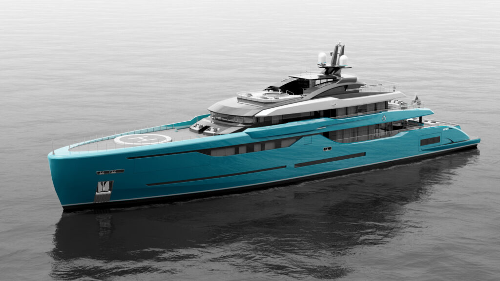Turquoise Yachts Project Neptune side profile