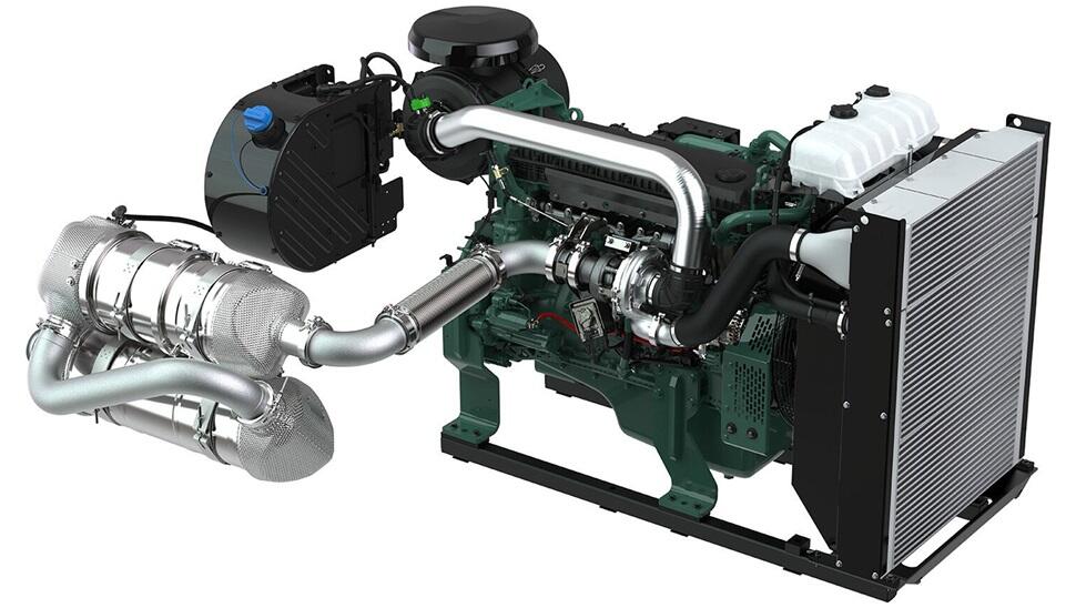 product shot for Volvo Penta’s D8-MH engine