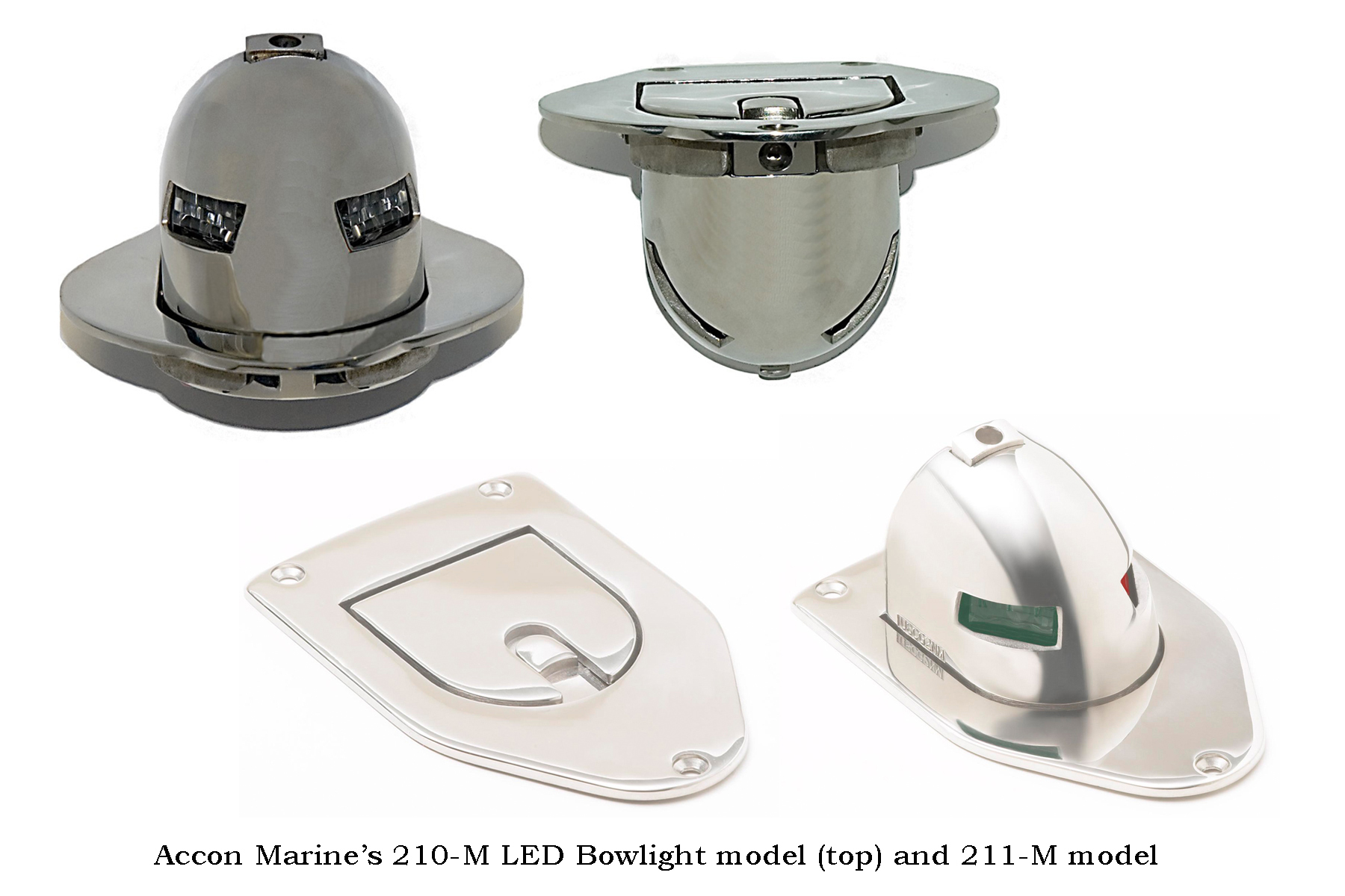 Product shot for Pop-up LED NAV light from Accon Marine