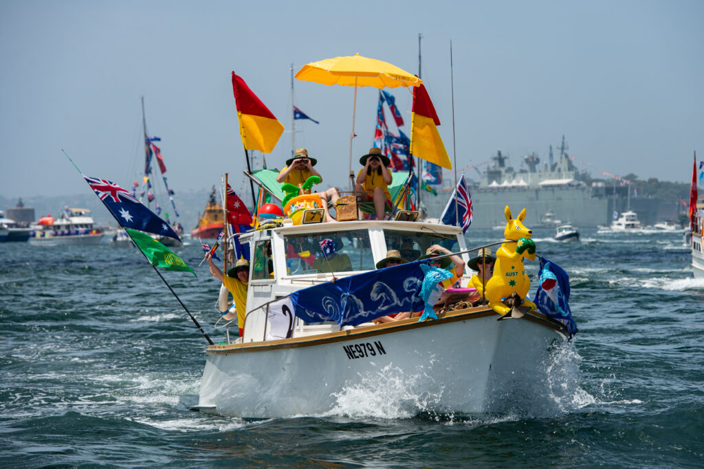 Australia Day Harbour Parade boat