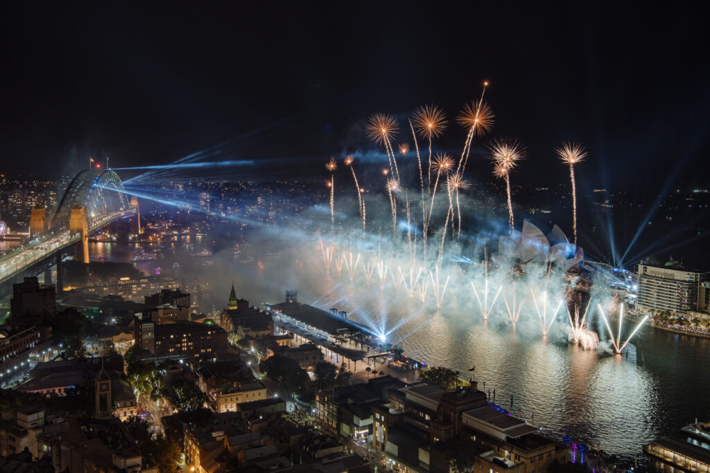 Fireworks for Australia Day in Sydney Harbour