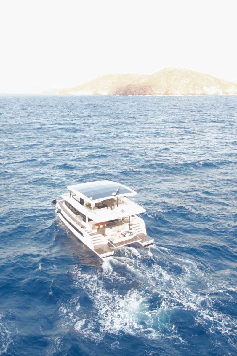 Silent Yachts 62 Tri-Deck solar electric catamaran arrives in Antigua
